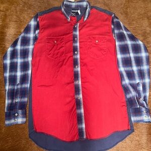 Vintage Wrangler Two Tone Button Up
